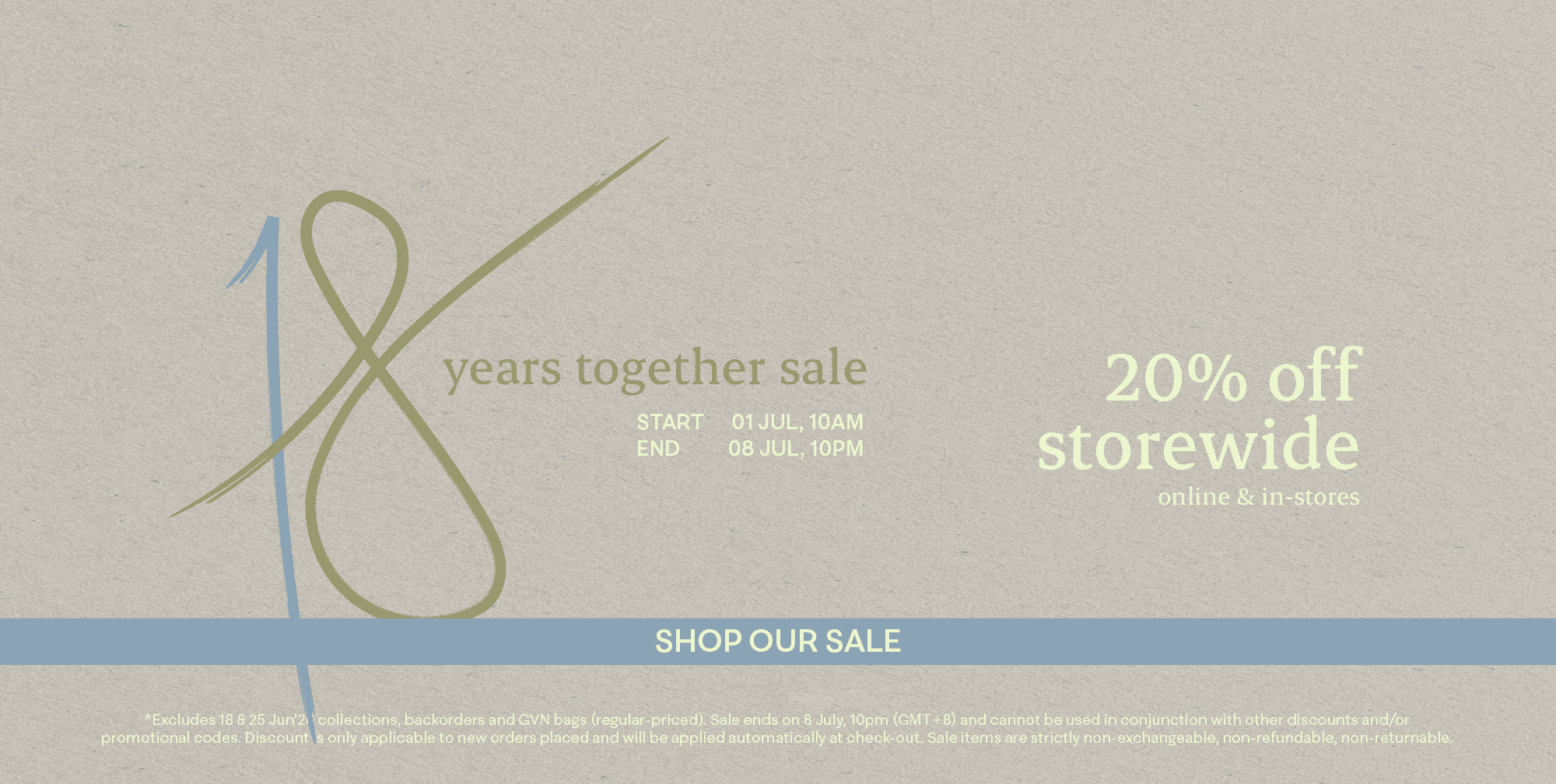 18 Years Together Sale