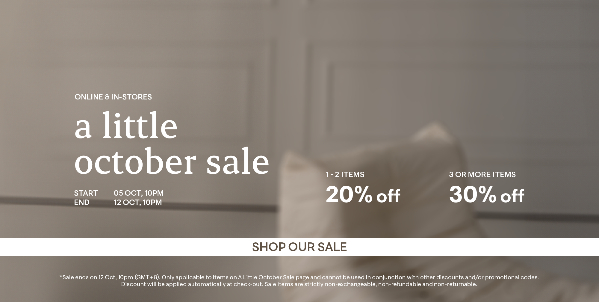 A Little October Sale