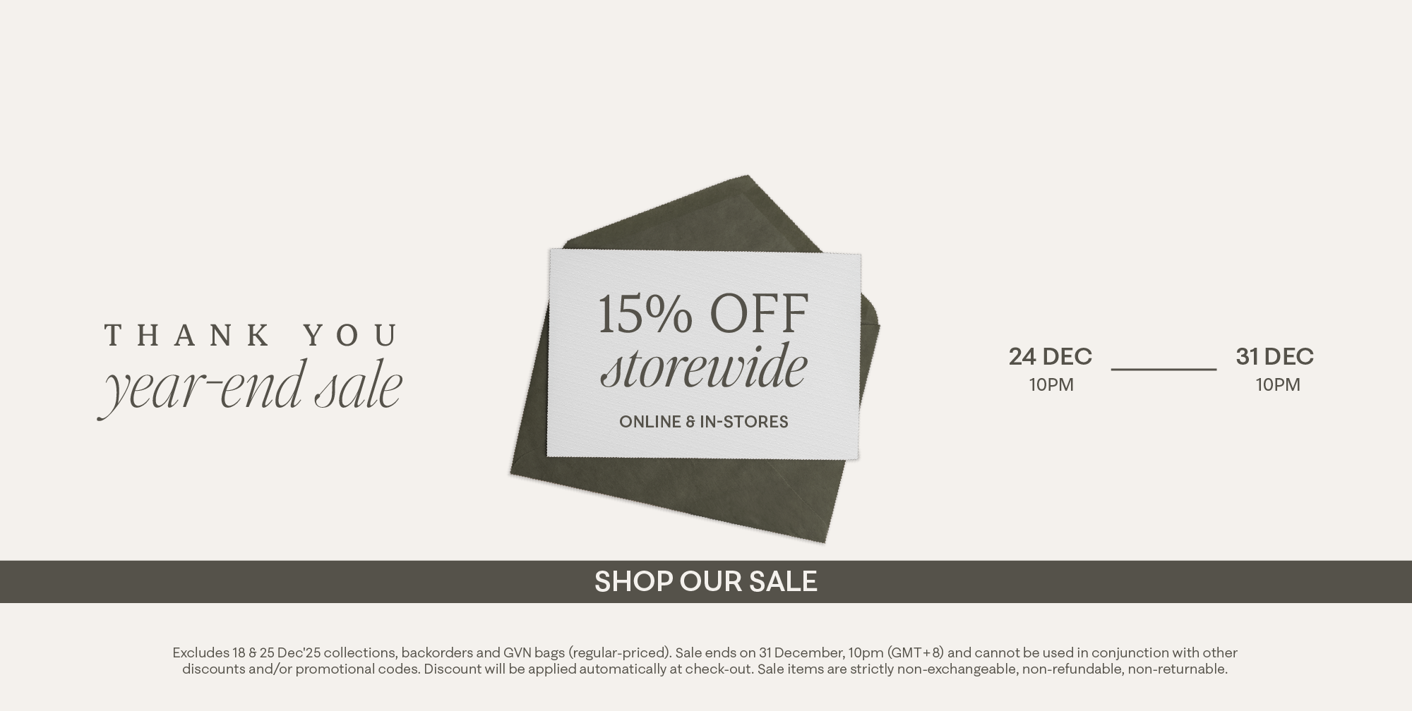 Thank You Year-End Sale