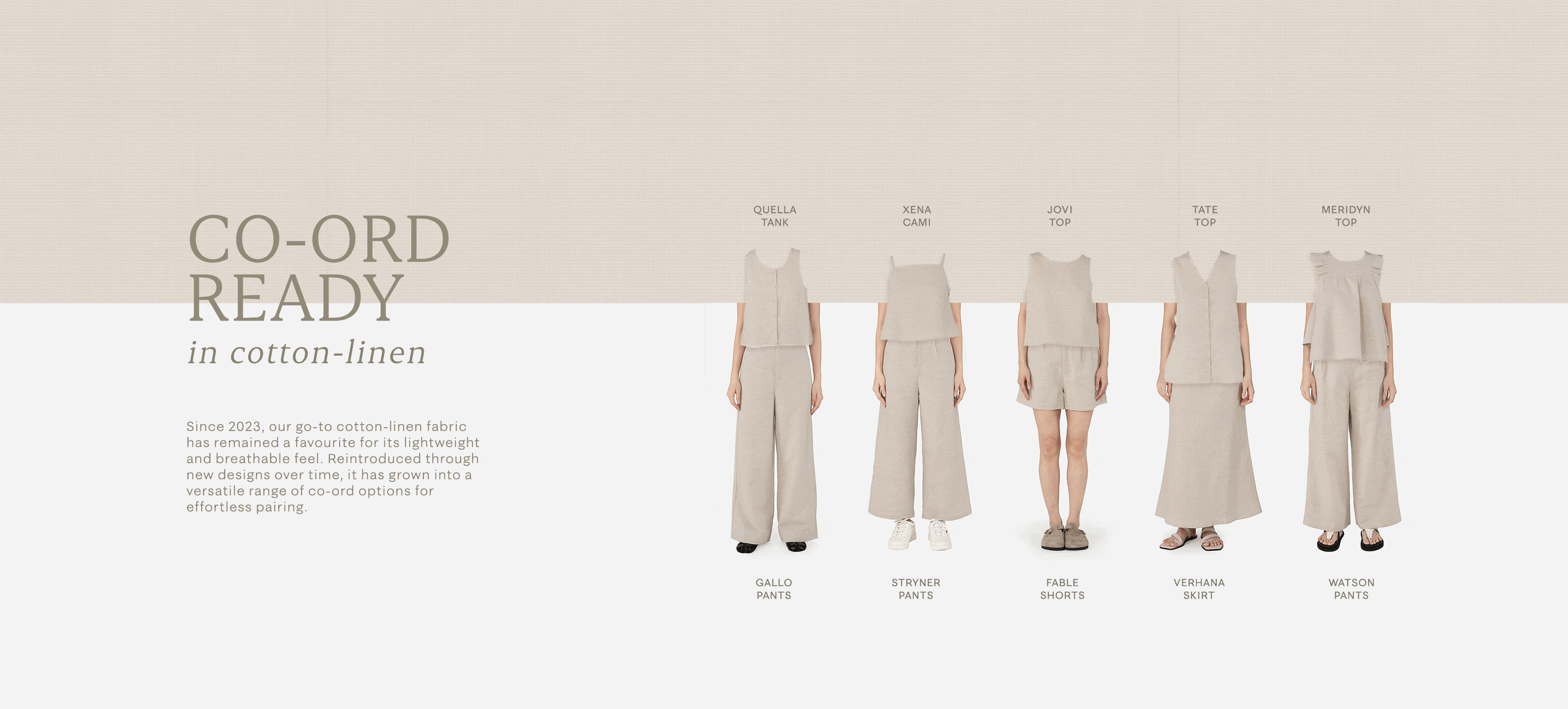 Cotton-linen Co-ords
