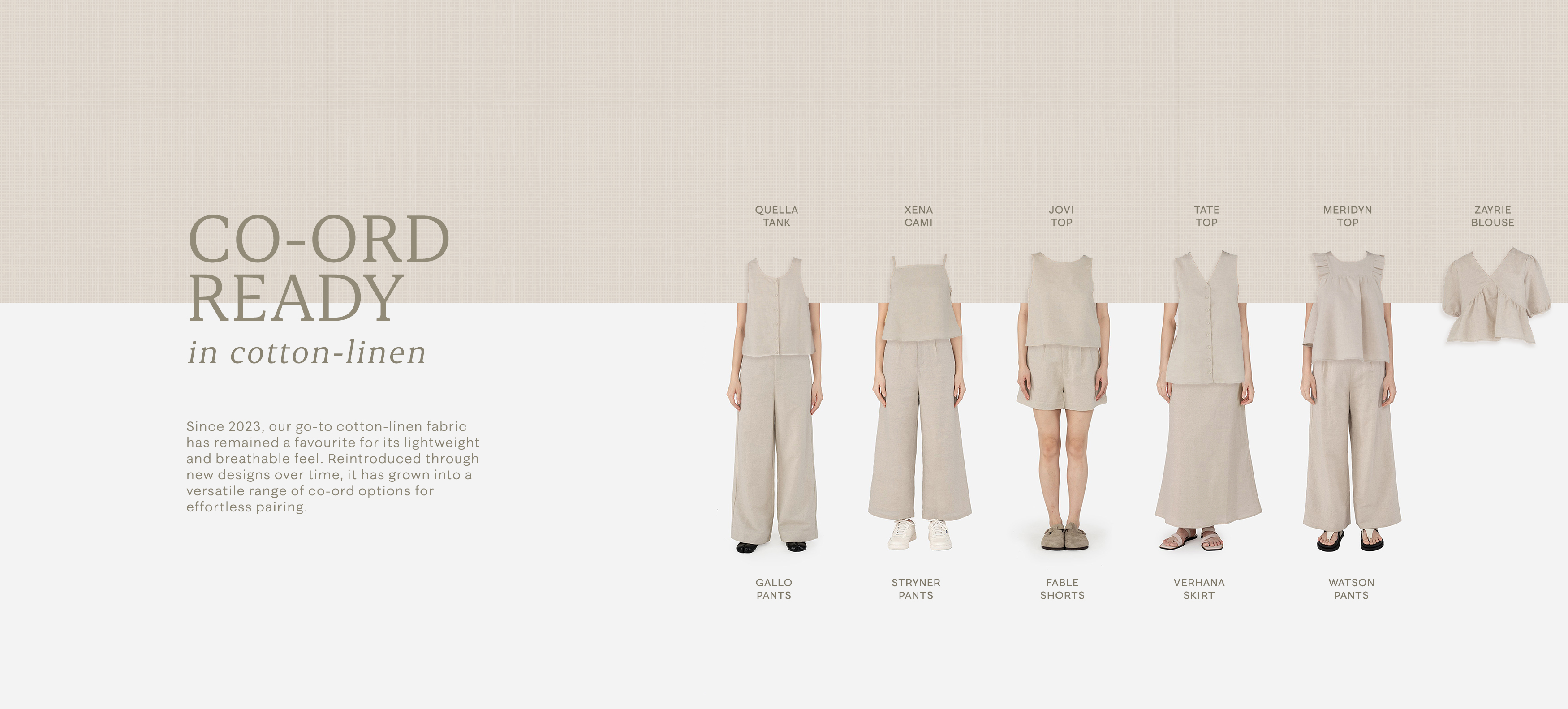 Cotton-linen Co-ords