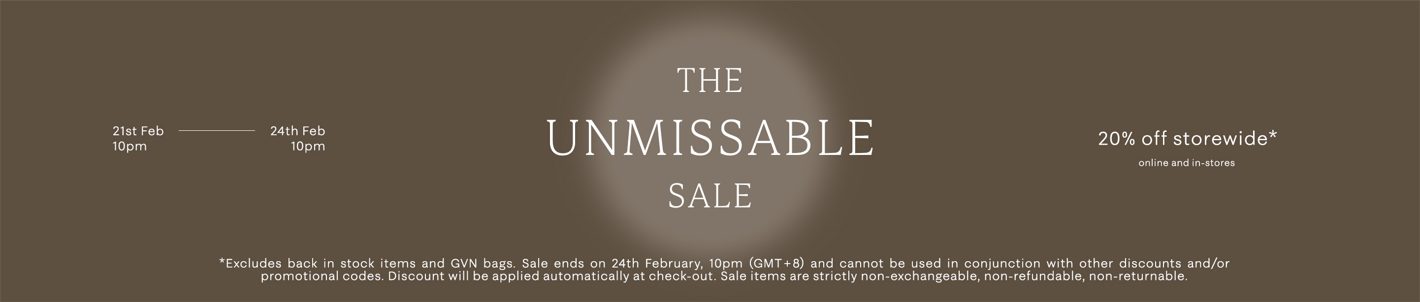 The Unmissable Sale